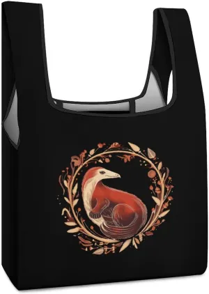 Anteater Print Collapsible Shopping Bag Reusable Grocery Shopping Bags Tote Bag for Groceries