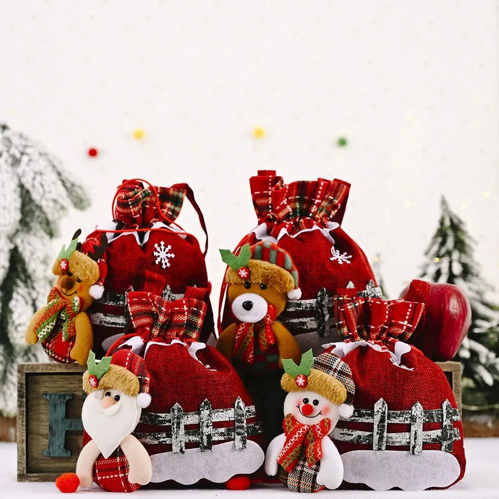 ANYHOUZ Christmas Gift Bag Ornament Candy Wrap Bags