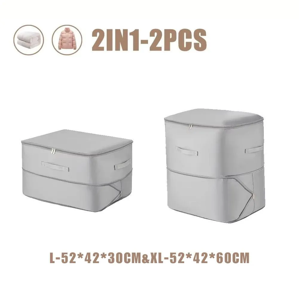 ANYHOUZ Storage Bag Set 2in1 L XL Packing Cubes Ultra Space Saving Self Compression Quilt Organizer