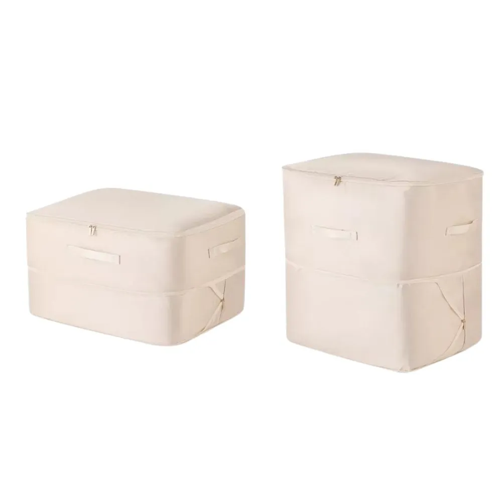 ANYHOUZ Storage Bag Set 2in1 L XL Packing Cubes Ultra Space Saving Self Compression Quilt Organizer