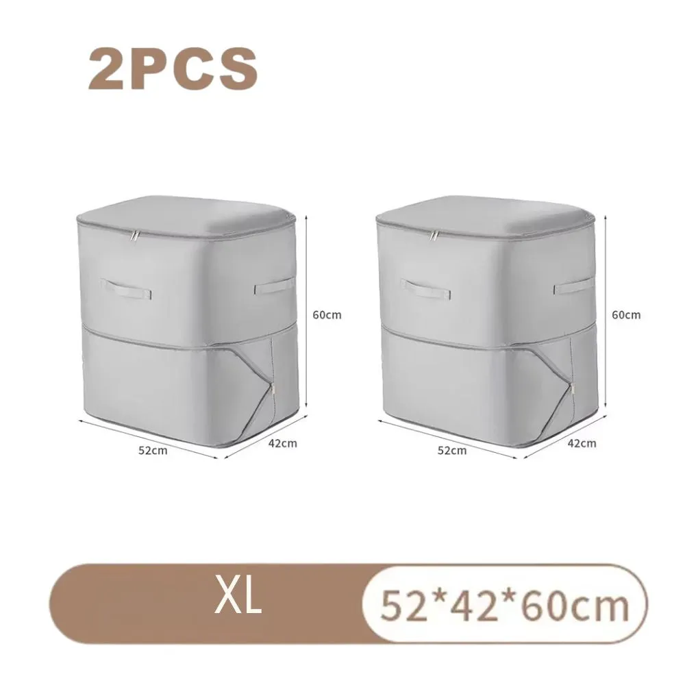 ANYHOUZ Storage Bag Set 2PCS XL Packing Cubes Ultra Space Saving Self Compression Quilt Organizer