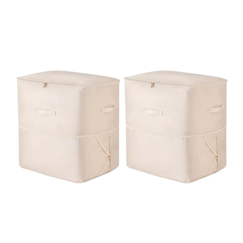ANYHOUZ Storage Bag Set 2PCS XL Packing Cubes Ultra Space Saving Self Compression Quilt Organizer