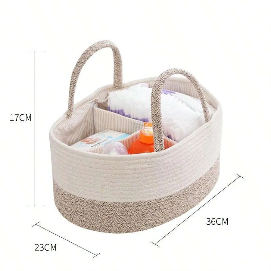 ANYMOM Mommy Diaper Bag Oval Basket Stackers And Caddies Storage Organizer