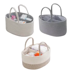 ANYMOM Mommy Diaper Bag Oval Basket Stackers And Caddies Storage Organizer