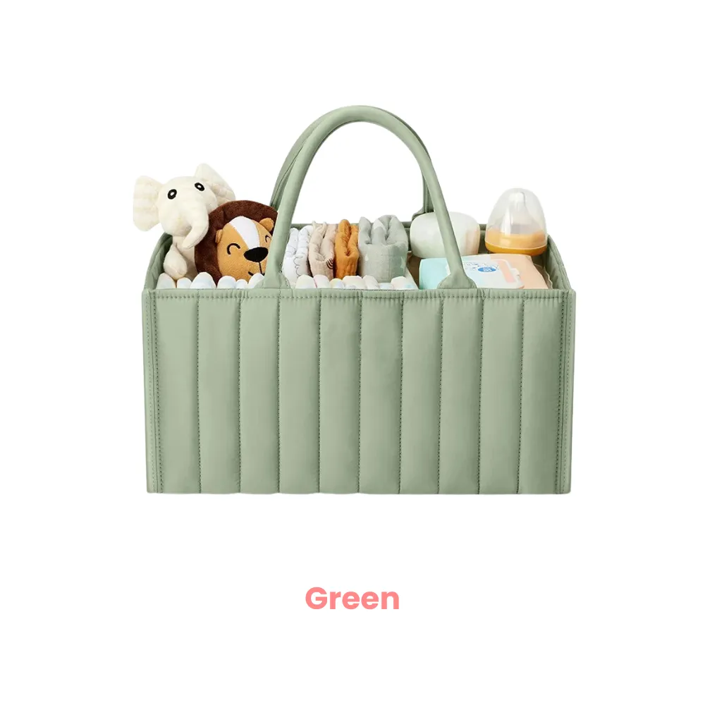 ANYMOM Mommy Diaper Bag Rectangular Line Pattern Basket Storage Stackers And Caddies Storage Organizer