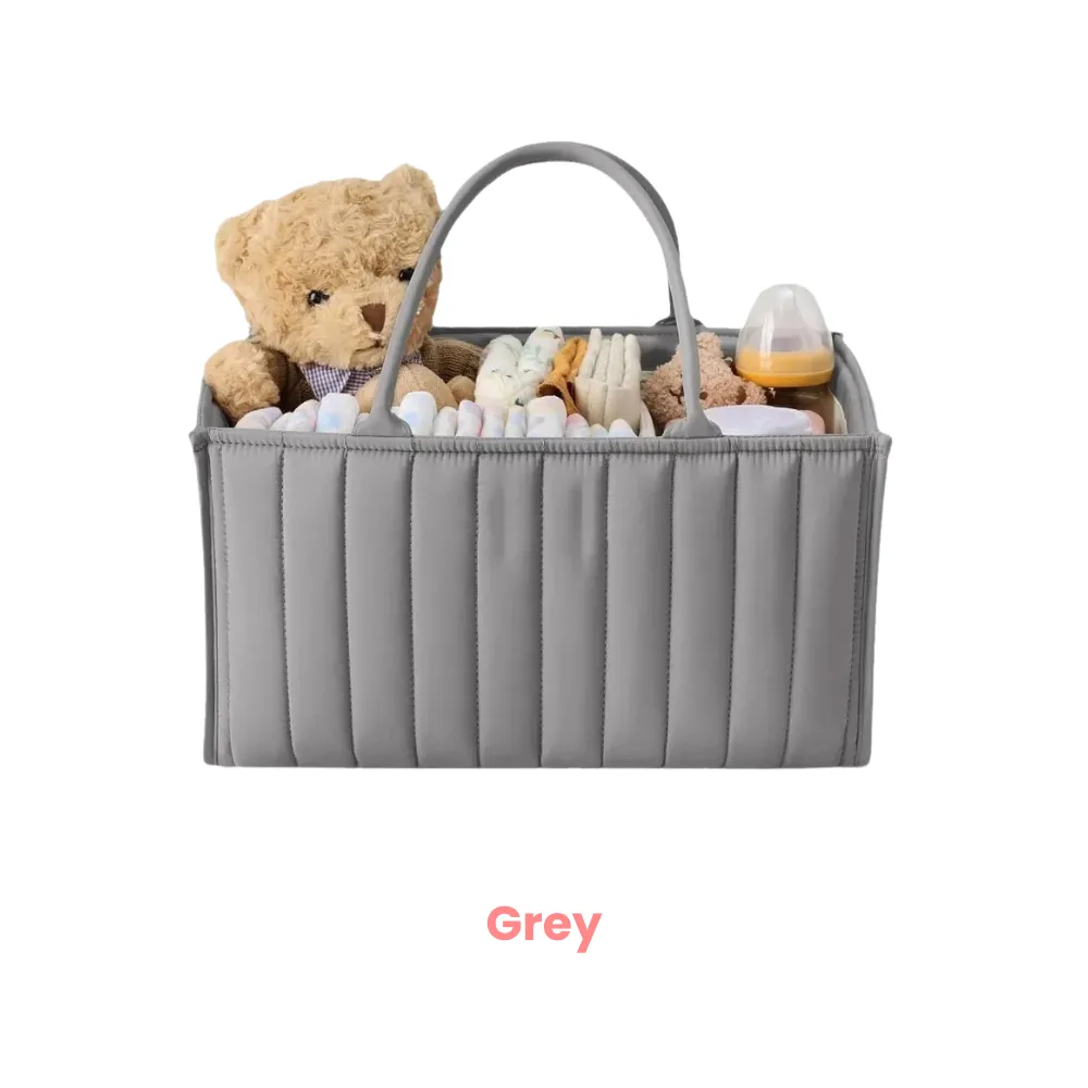 ANYMOM Mommy Diaper Bag Rectangular Line Pattern Basket Storage Stackers And Caddies Storage Organizer