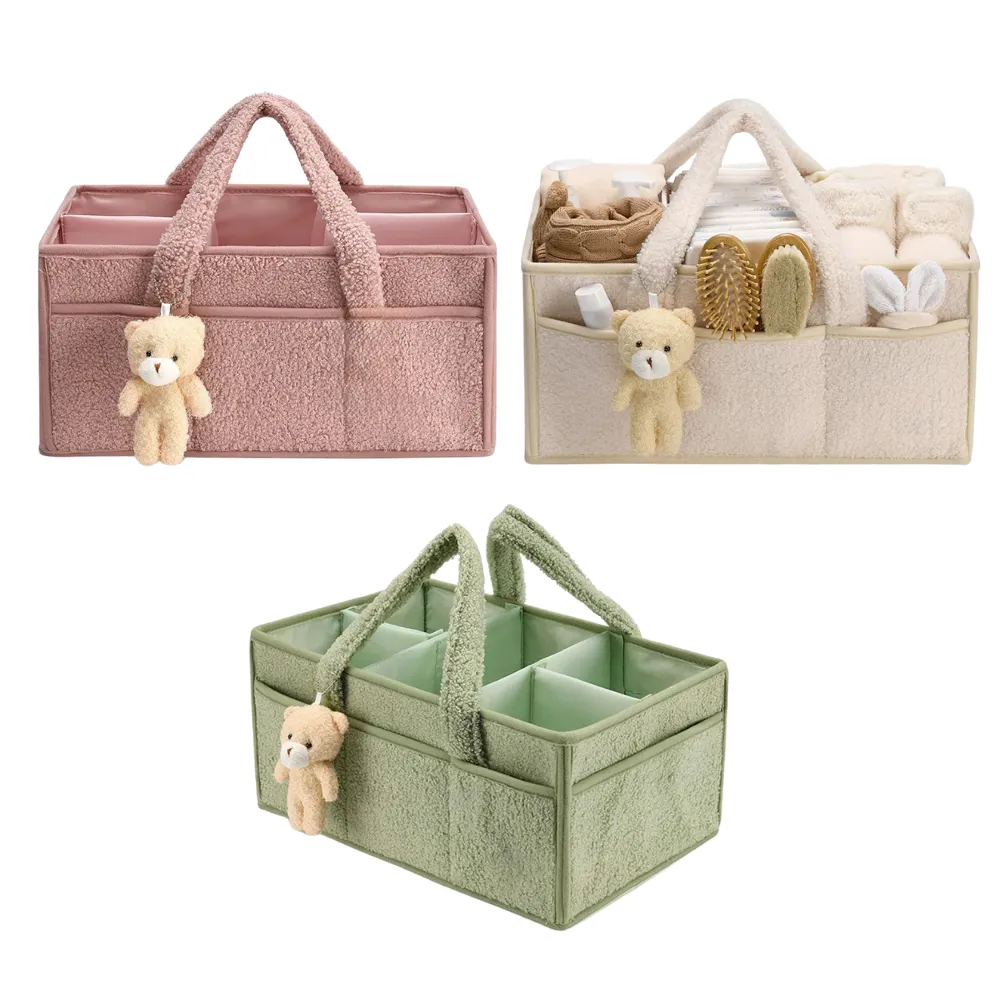ANYMOM Mommy Diaper Bag Rectangular Plain Basket Storage Stackers And Caddies Storage Organizer