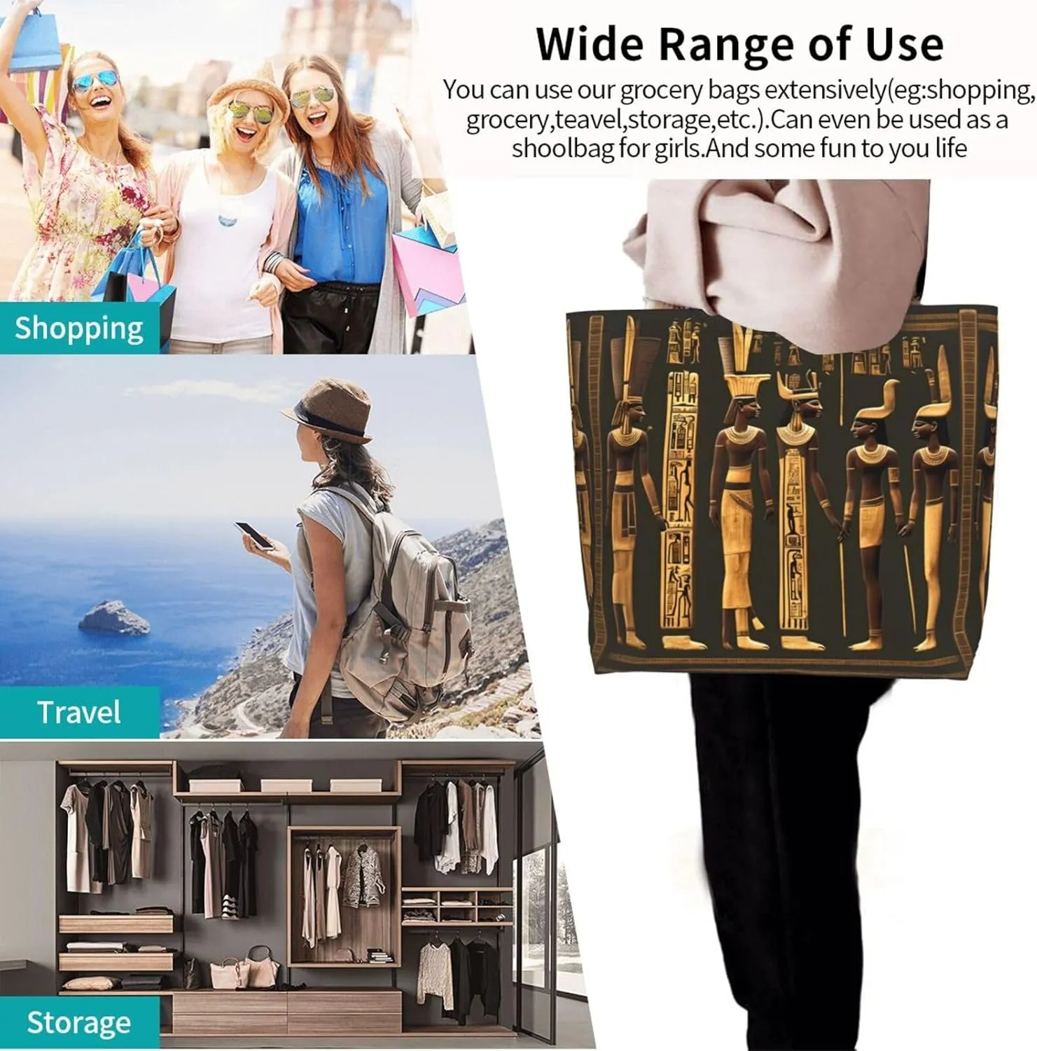 Army Digital Camouflage Print Shoulder Bag For Women Shopping Bags Tote Bag Large Storage Handbag Grocery Bags