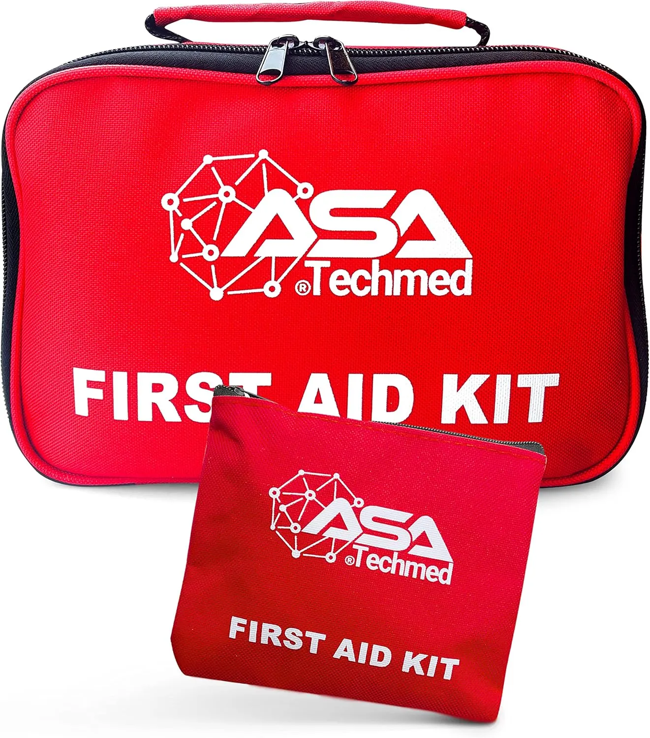 ASA TECHMED 154 Pcs First Aid Kit - Comprehensive Emergency Survival Kit for Home, Car, Travel, Hiking, Camping, and Outdoor Adventures