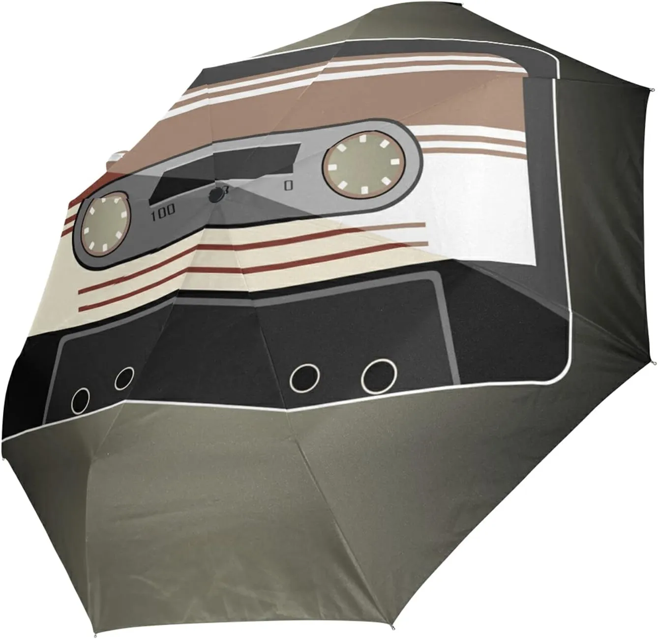 Automatic Folding Umbrella, Portable Strong Travel Rain Umbrella, Auto Open/Close Lightweight Compact Sun Anti-UV Parasol
