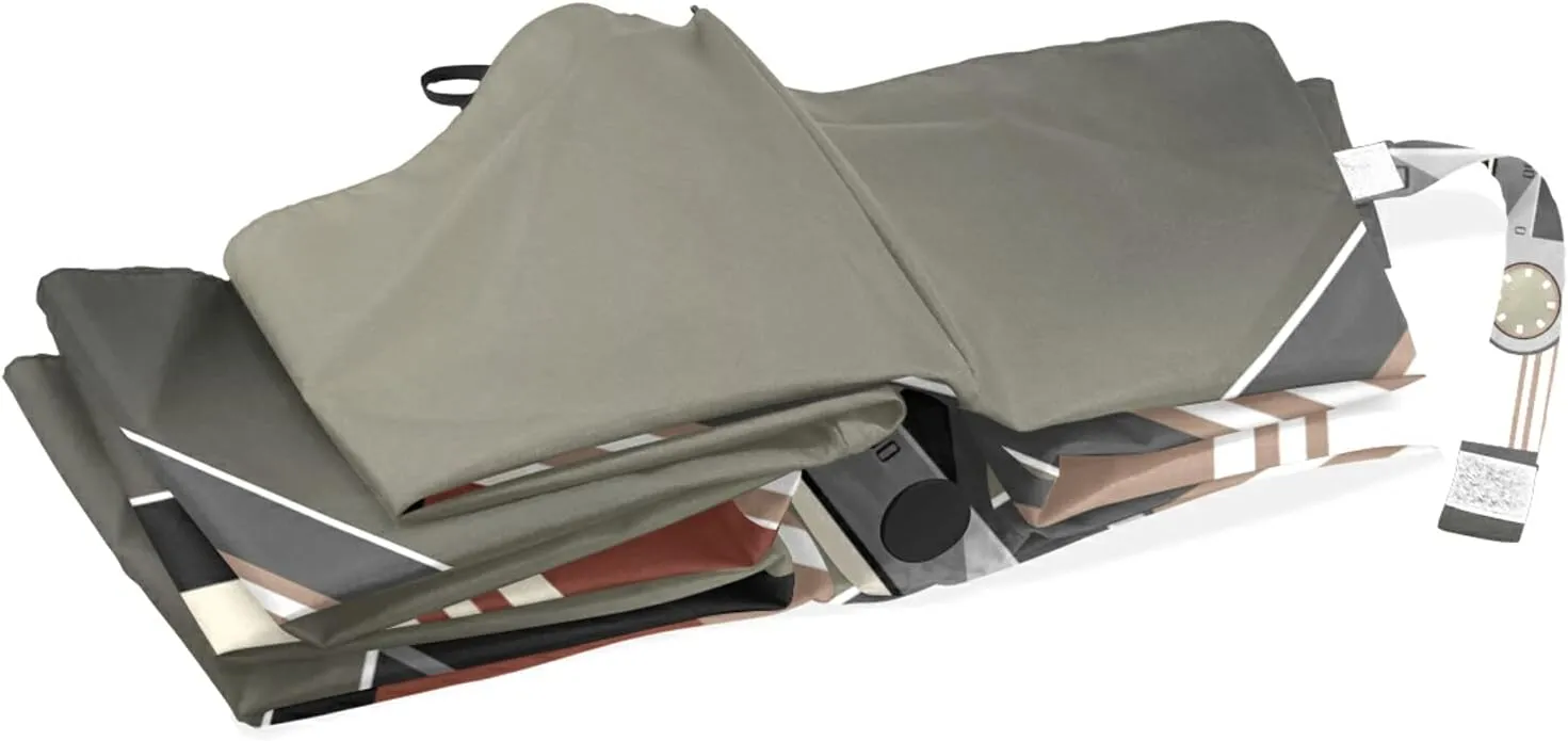 Automatic Folding Umbrella, Portable Strong Travel Rain Umbrella, Auto Open/Close Lightweight Compact Sun Anti-UV Parasol