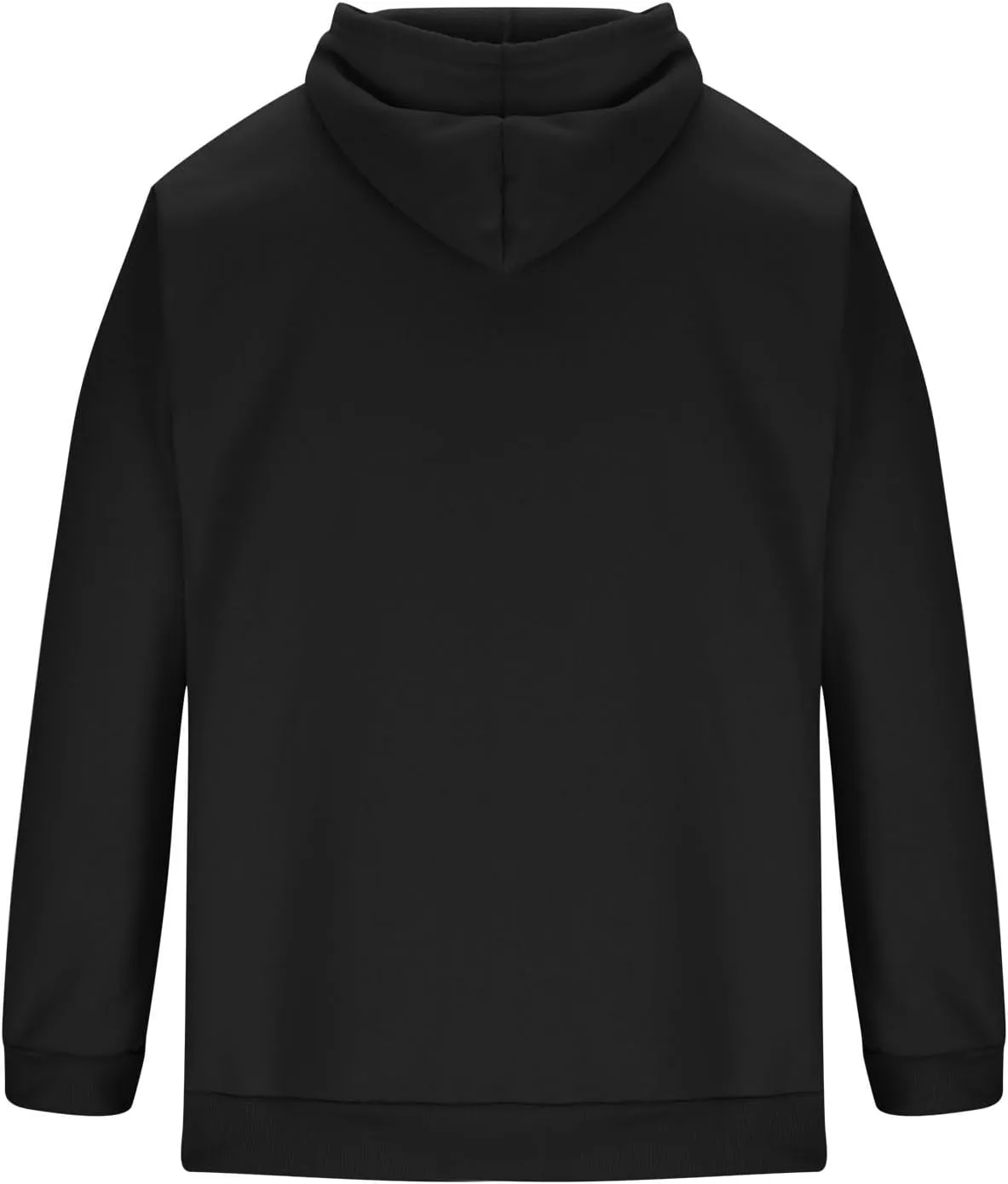 Aymnlox Mens Hoodies Classic Long Sleeve Relaxed Fit Hooded Pullover Fall Fashion Sweatshirt Solid Color Hoodie With Pockets