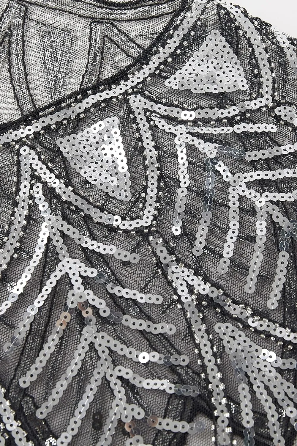 BABEYOND 1920s Shawl Wraps Sequin Beaded Evening Cape Bridal Shawl