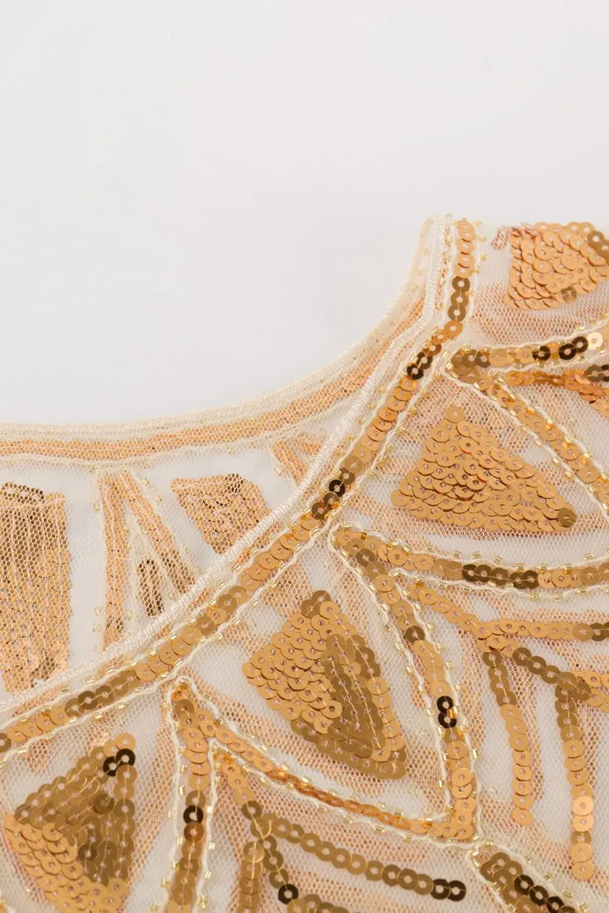 BABEYOND 1920s Shawl Wraps Sequin Beaded Evening Cape Bridal Shawl