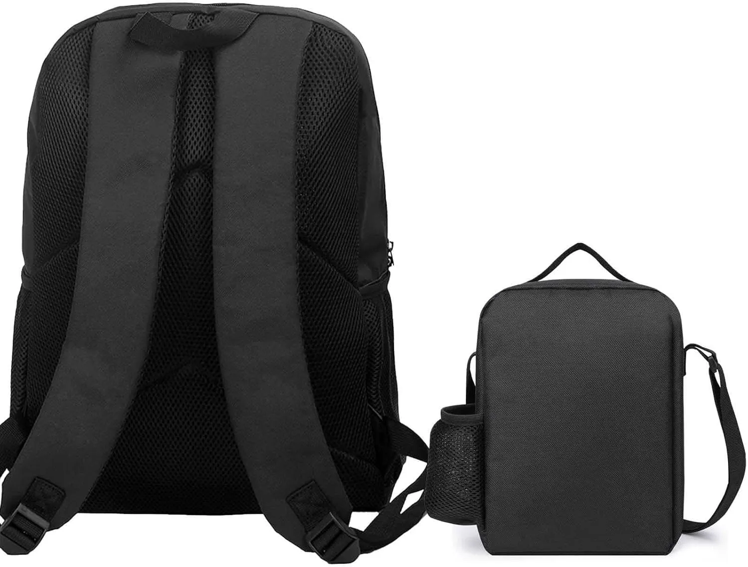 Backpack Set 3 Pcs with Lunch Box, Multipurpose Lightweight Casual Camping Travel Work Backpacks, for Football Fans, Large Capacity Laptop Backpack 17 Inch -03
