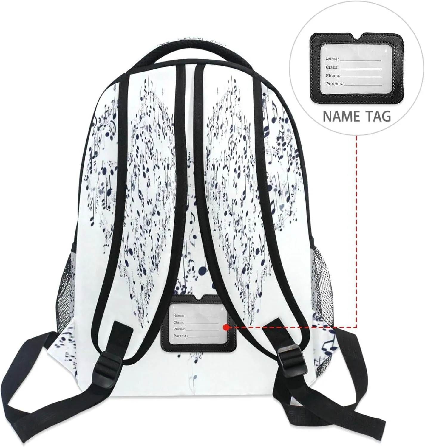 Backpacks for Women Men Waterproof Stylish Travel Bags with Chest Strap for Business Work College Travel Trip Electrocardiogram