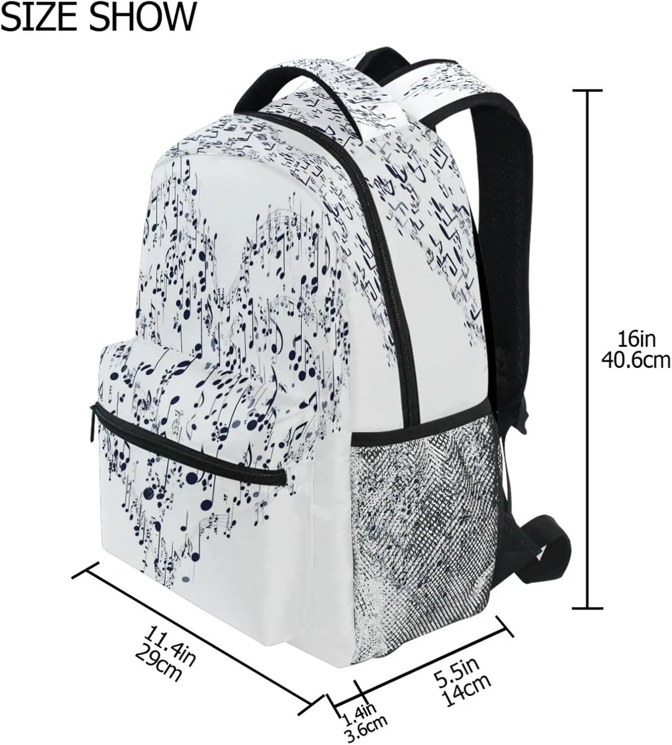 Backpacks for Women Men Waterproof Stylish Travel Bags with Chest Strap for Business Work College Travel Trip Electrocardiogram