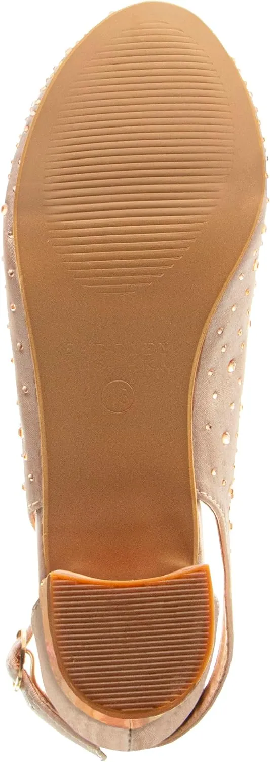 Badgley Mischka Heel Dress Pumps Closed Toe Rhinestone Shoes for Girl Kids (Silver/Gold/White/Black) (Little Kid - Big Kid)