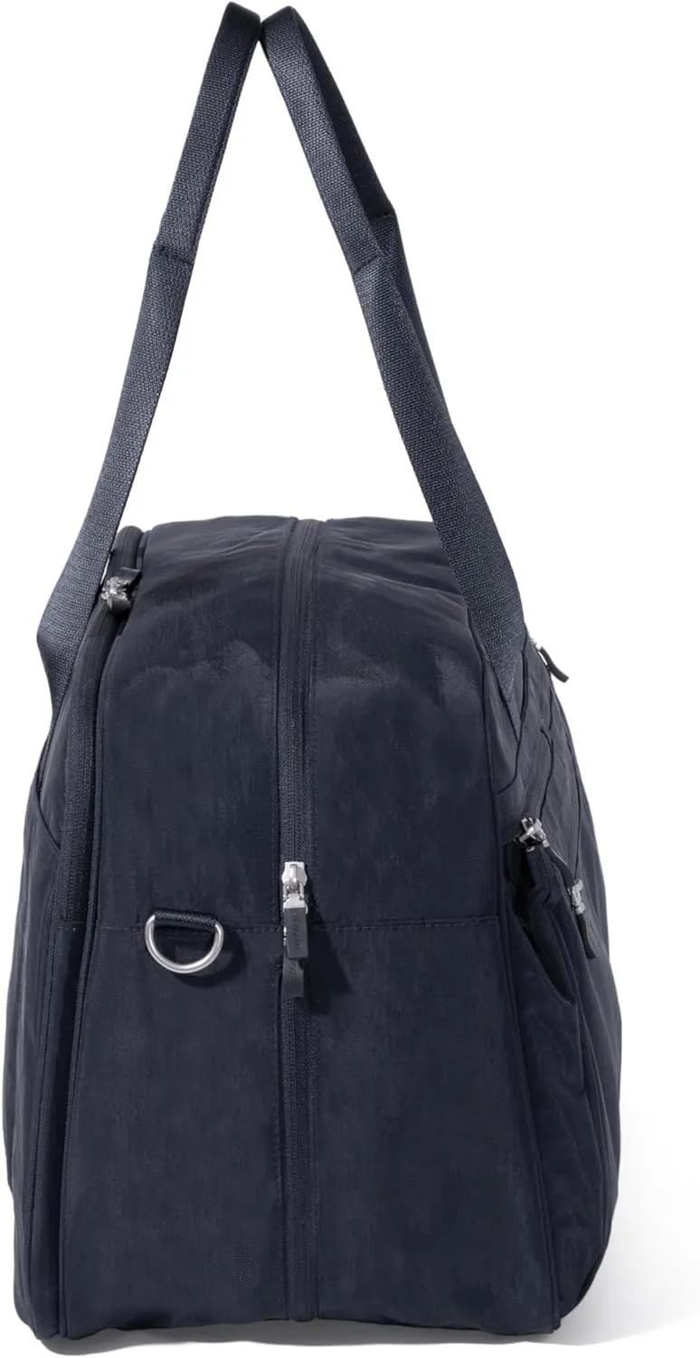 Baggallini Weekender Expandable Duffel - Lightweight 11x17 Inch Overnight Travel Bag