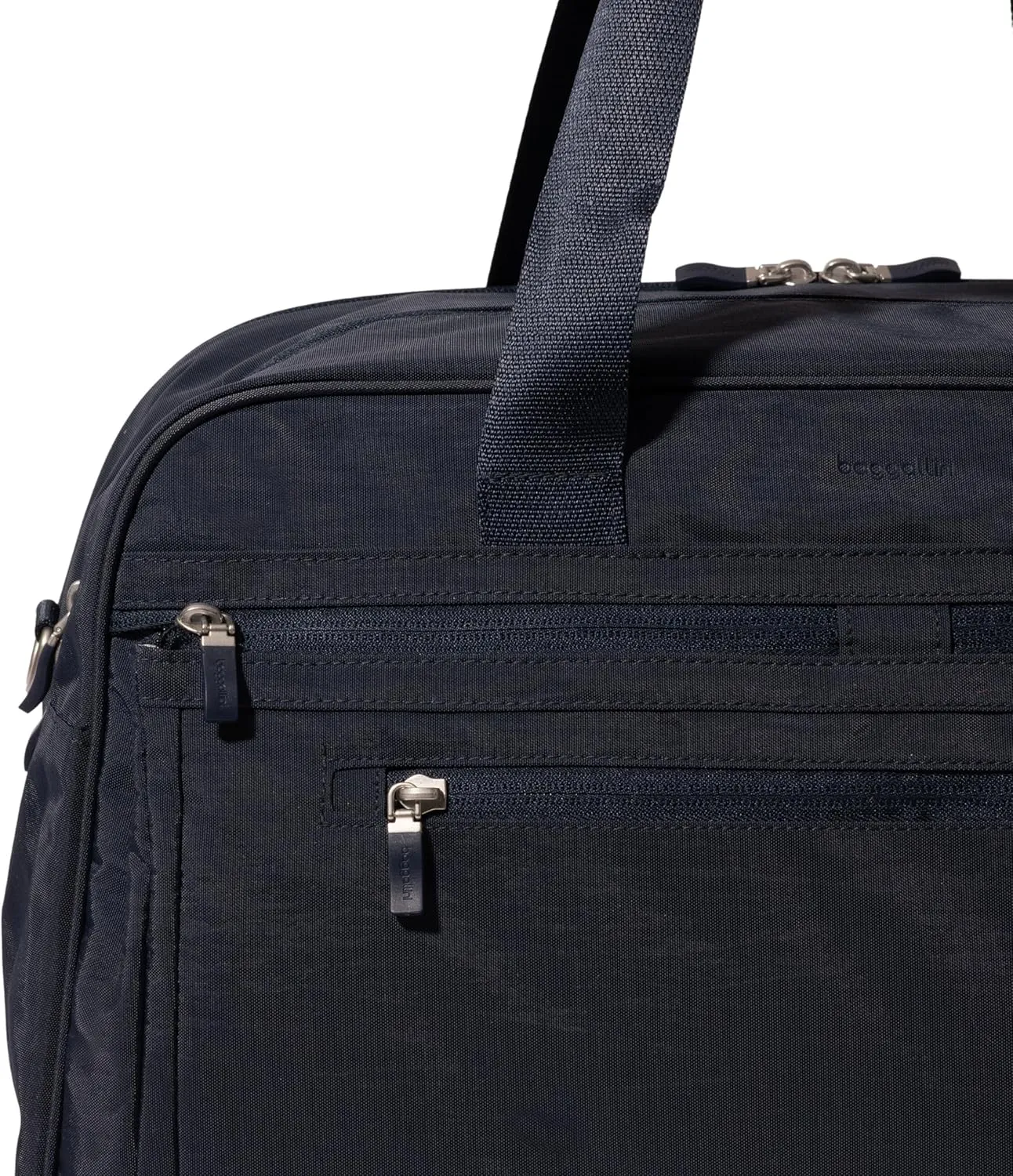 Baggallini Weekender Expandable Duffel - Lightweight 11x17 Inch Overnight Travel Bag
