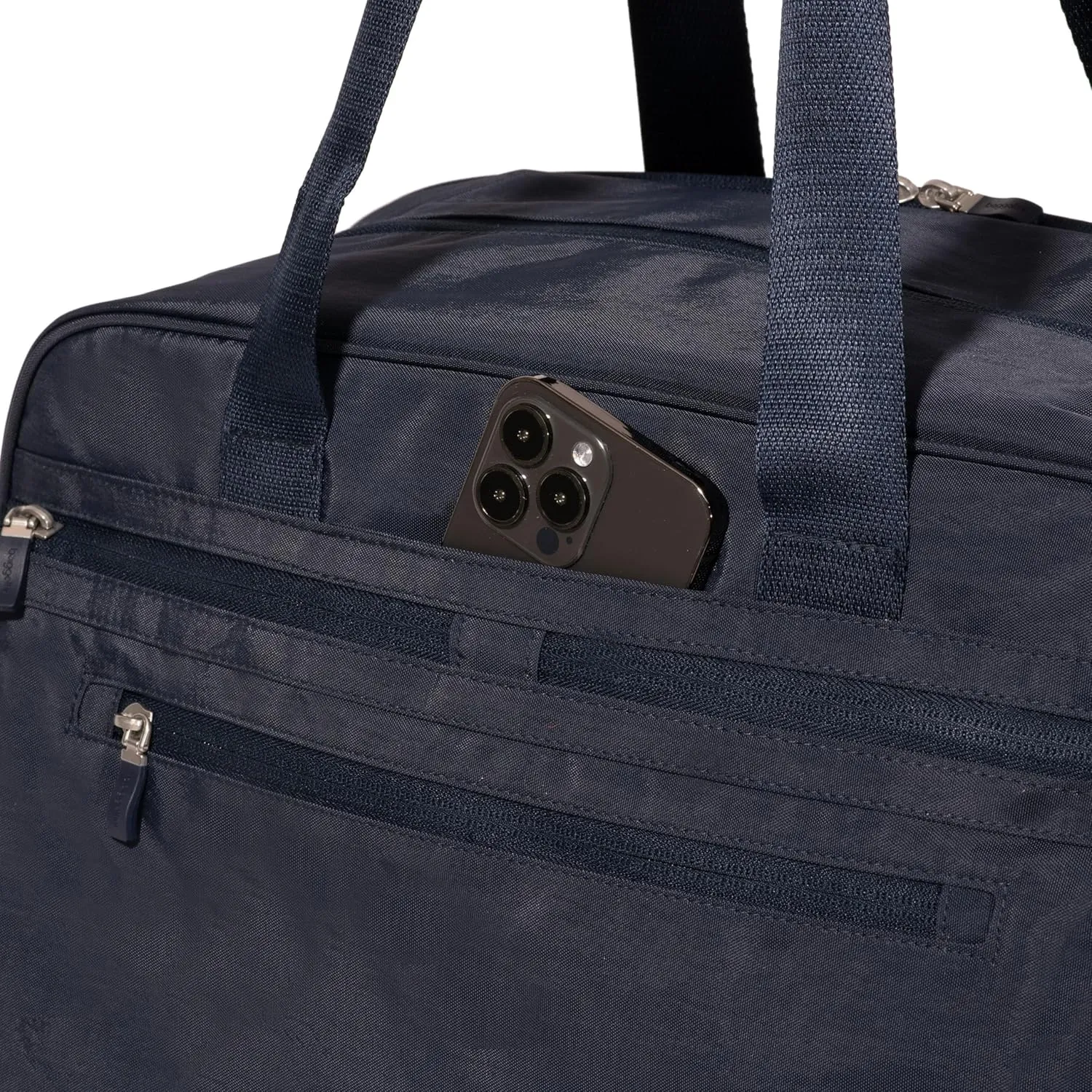 Baggallini Weekender Expandable Duffel - Lightweight 11x17 Inch Overnight Travel Bag
