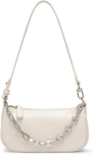 Bags for Women Women's crossbody bag, fashionable handbag, armpit bag, trendy women's bag(White)