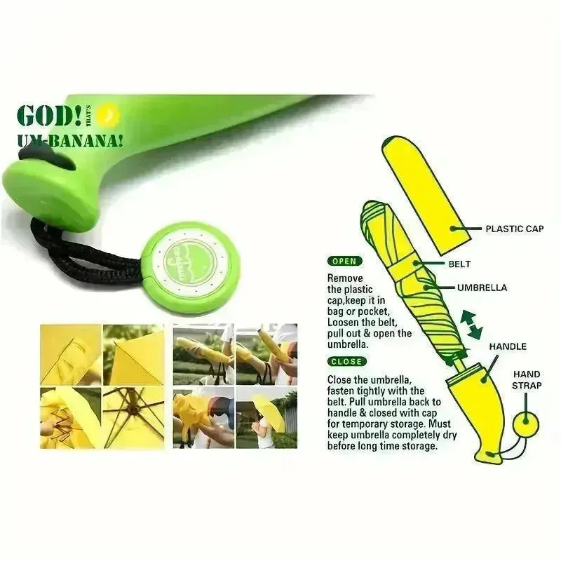 Banana Shaped Creative Umbrella