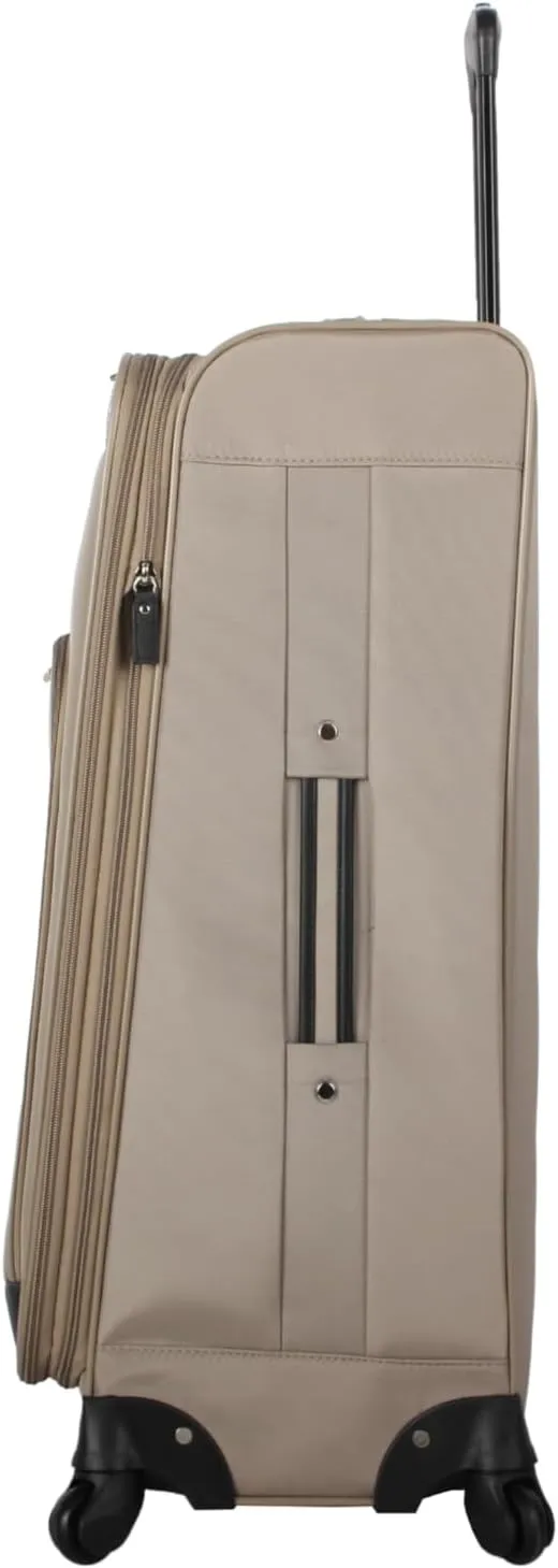BCBGeneration 28"" Luggage with Spinner Wheels Expandable Softside Large Suitcase, Khaki