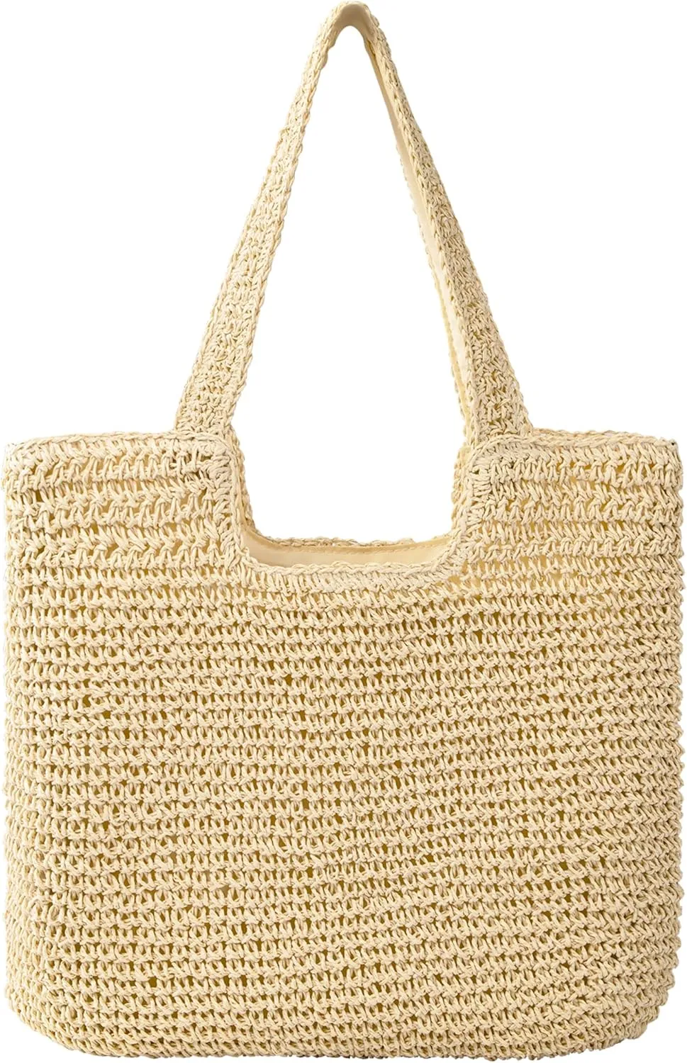 Beach Bags for Women, Large Beach Bag, Woven Straw Tote Bags Waterproof, Weaving Swim Shopping Travel Bag