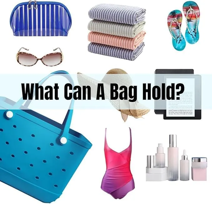 Beach Tote - Waterproof, Washable, Durable Open Beach Tote, Travel & Sports Bag