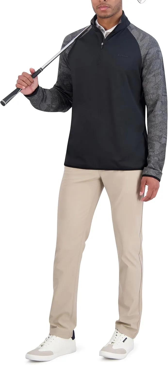Ben Sherman Men's Quarter Zip Pullover Sweater – Lightweight, Stylish, Soft Knit for Casual, Work, Golf & Everyday Wear