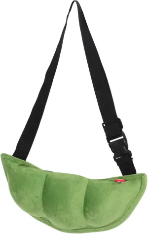 BESPORTBLE Versatile Women's Fanny Pack Plush Bean Bag for Outings Shopping Travel Lightweight Crossbody Bag Zipper