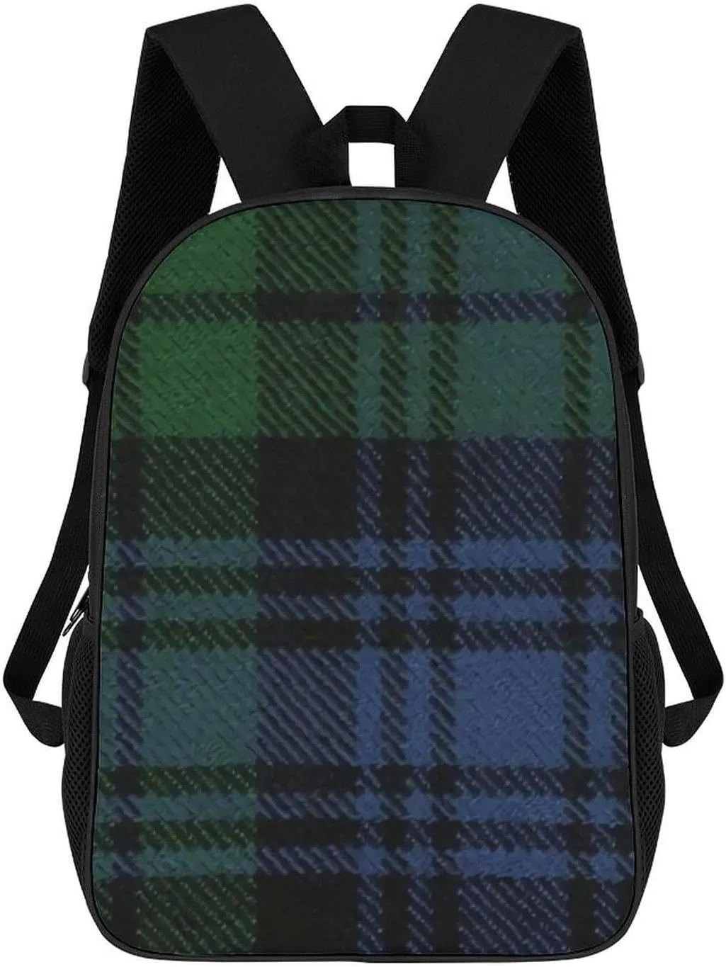 Black Watch Ancient Original Scottish Tartan Pattern Backpack Lightweight Waterproof Backpacks Laptop Backpack for Unisex Casual Travel Daypacks Large Capacity