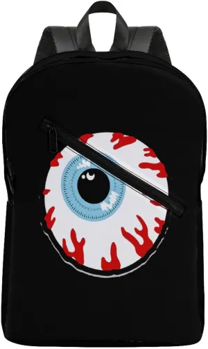Bloodshot Eyeball Cute Travel Laptop Backpack Casual Daypack with Side Pockets for Book Shopping Work University