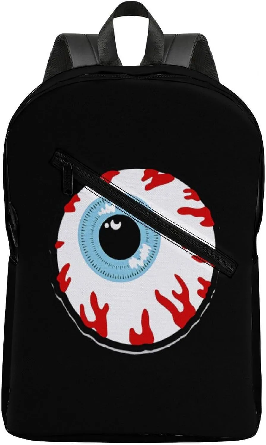 Bloodshot Eyeball Cute Travel Laptop Backpack Casual Daypack with Side Pockets for Book Shopping Work University