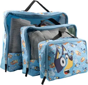 Bluey Packing Cubes for Travel | Bluey and Bingo Travel Accessories Travel Bags Luggage Organizer for Boys, Girls, Unisex| Bluey Bingo Kid Travel Size Travel Cubes for Packing