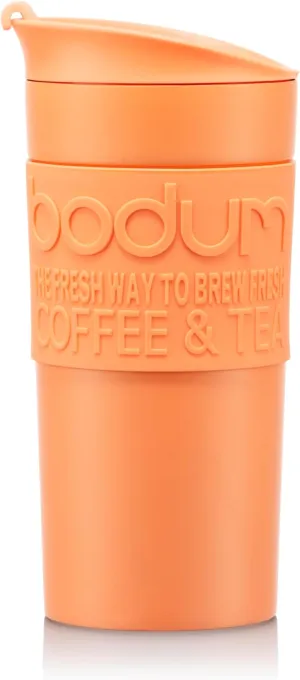 Bodum 12oz Double Wall Insulated Travel Mug with Lid, Stainless Steel, Bellini