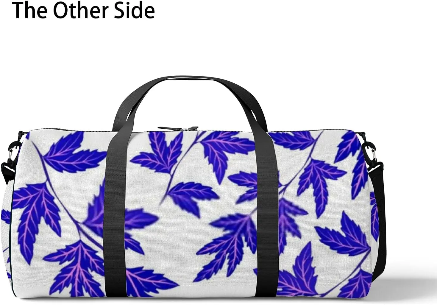 Botanical Seamless Pattern Leaves Bright Summer Sports Bag Tote Bag Waterproof Gym Bag with Shoulder Strap Zipper 2 Side Pockets for Men and Women, Travel and Storage Shoulder Bag.