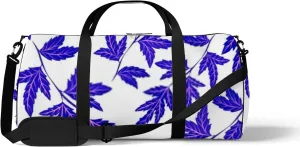 Botanical Seamless Pattern Leaves Bright Summer Sports Bag Tote Bag Waterproof Gym Bag with Shoulder Strap Zipper 2 Side Pockets for Men and Women, Travel and Storage Shoulder Bag.
