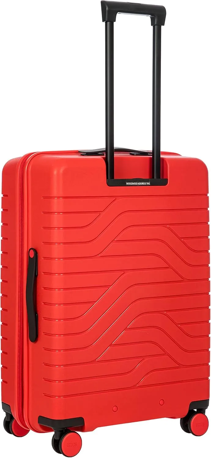 Bric's 30" Expandable Spinner Suitcase - Travel Luggage with TSA-Approved Lock and Hard Shell Exterior - B|Y Ulisse - Red