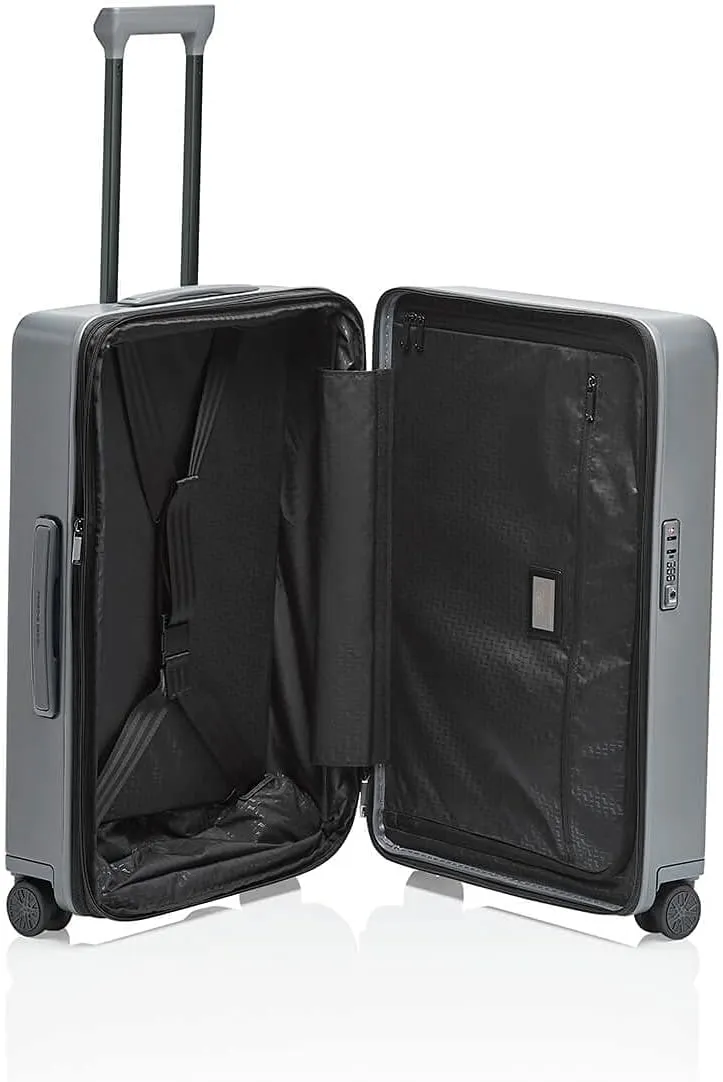 Bric's PORSCHE DESIGN 27 inch Expandable Spinner Luggage - Expandable Depth of 1.5" - Hardside Travel Suitcase - Roadster Collection - Anthracite Matte