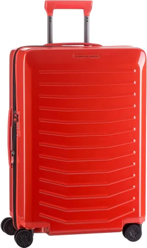 Bric's PORSCHE DESIGN 27 inch Expandable Spinner Luggage - Expandable Depth of 1.5" - Hardside Travel Suitcase - Roadster Collection - Lava Orange