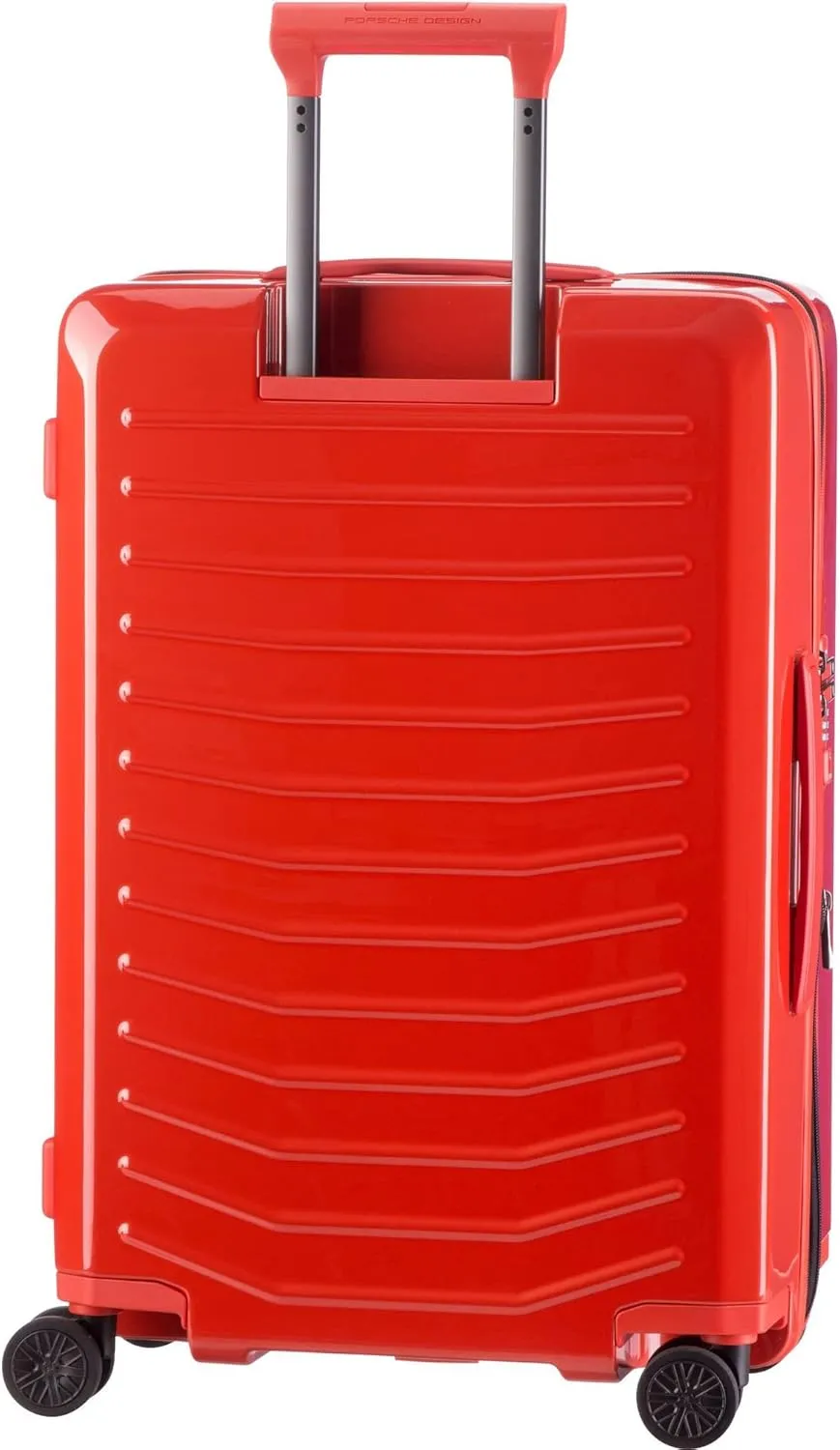 Bric's PORSCHE DESIGN 27 inch Expandable Spinner Luggage - Expandable Depth of 1.5" - Hardside Travel Suitcase - Roadster Collection - Lava Orange