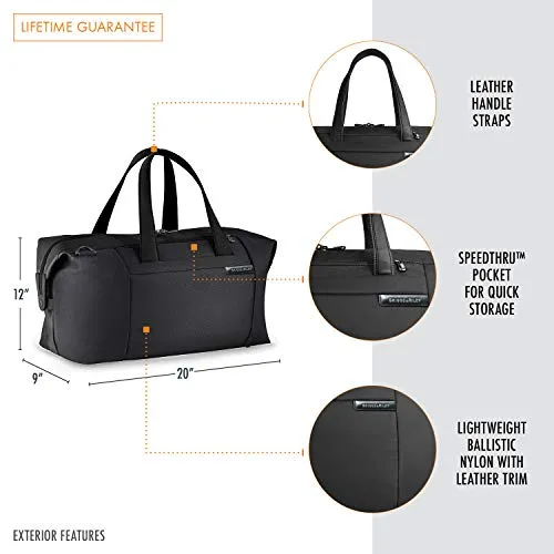 Briggs & Riley Baseline-Large Travel Satchel, Black, One Size