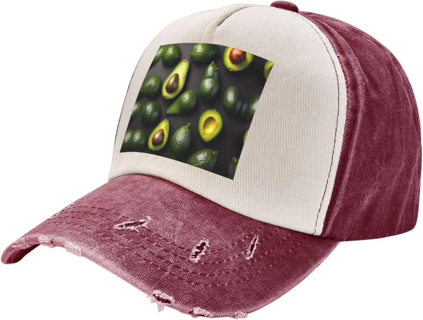Bright Cabbage Unisex Adjustable and Breathable Sporty Denim Hat,Stylish Baseball Cap for Outdoor Activities