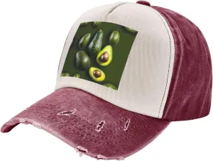 Bright Cabbage Unisex Adjustable and Breathable Sporty Denim Hat,Stylish Baseball Cap for Outdoor Activities