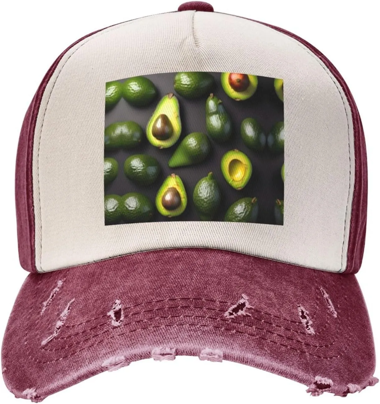 Bright Cabbage Unisex Adjustable and Breathable Sporty Denim Hat,Stylish Baseball Cap for Outdoor Activities