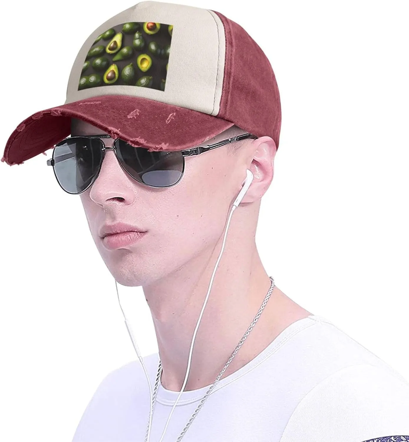 Bright Cabbage Unisex Adjustable and Breathable Sporty Denim Hat,Stylish Baseball Cap for Outdoor Activities