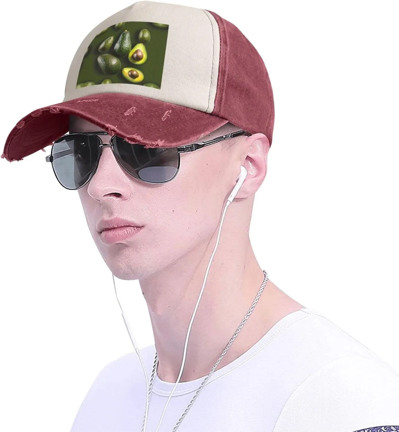 Bright Cabbage Unisex Adjustable and Breathable Sporty Denim Hat,Stylish Baseball Cap for Outdoor Activities