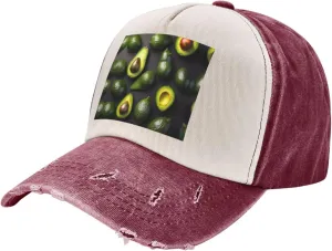 Bright Cabbage Unisex Adjustable and Breathable Sporty Denim Hat,Stylish Baseball Cap for Outdoor Activities
